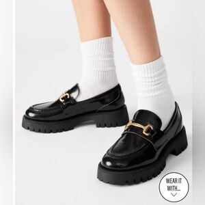 Steve Madden Lando Black Loafers